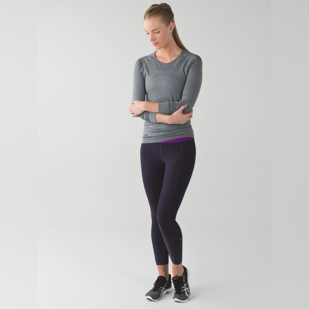 Lululemon tight stuff reflective tight grape black tender violet purple - Picture 7 of 15